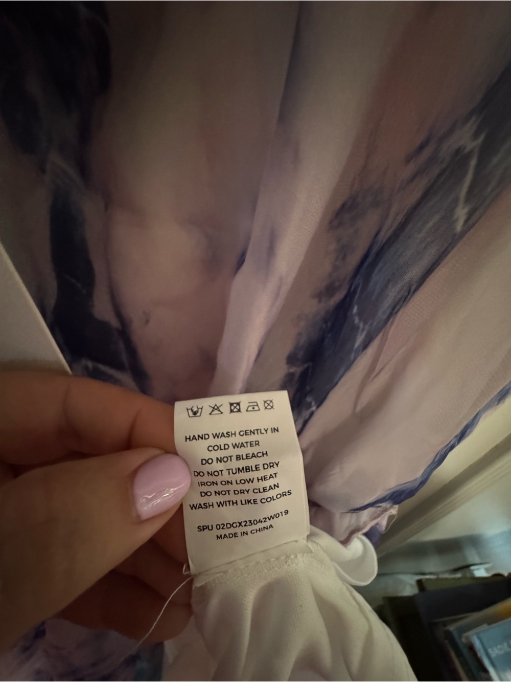 NWT BloomChic Pastel Pink and Lavender Tie-Dye Dress - Picture 5 of 5